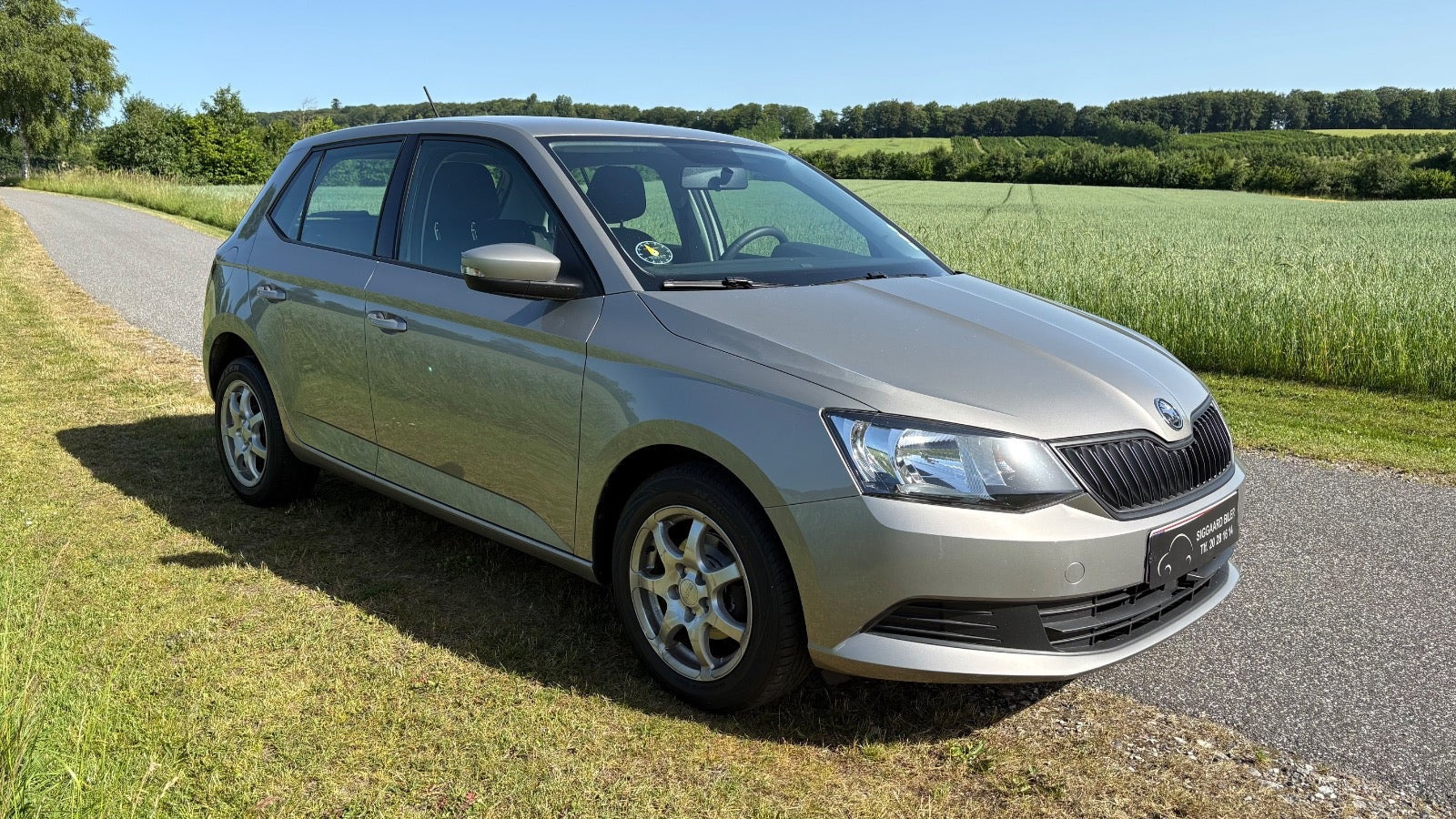 Orange Skoda Fabia fra 2018