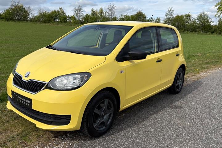 Gul Skoda Citigo fra 2019