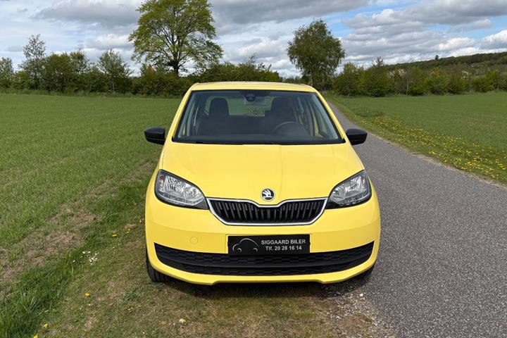 Gul Skoda Citigo fra 2019
