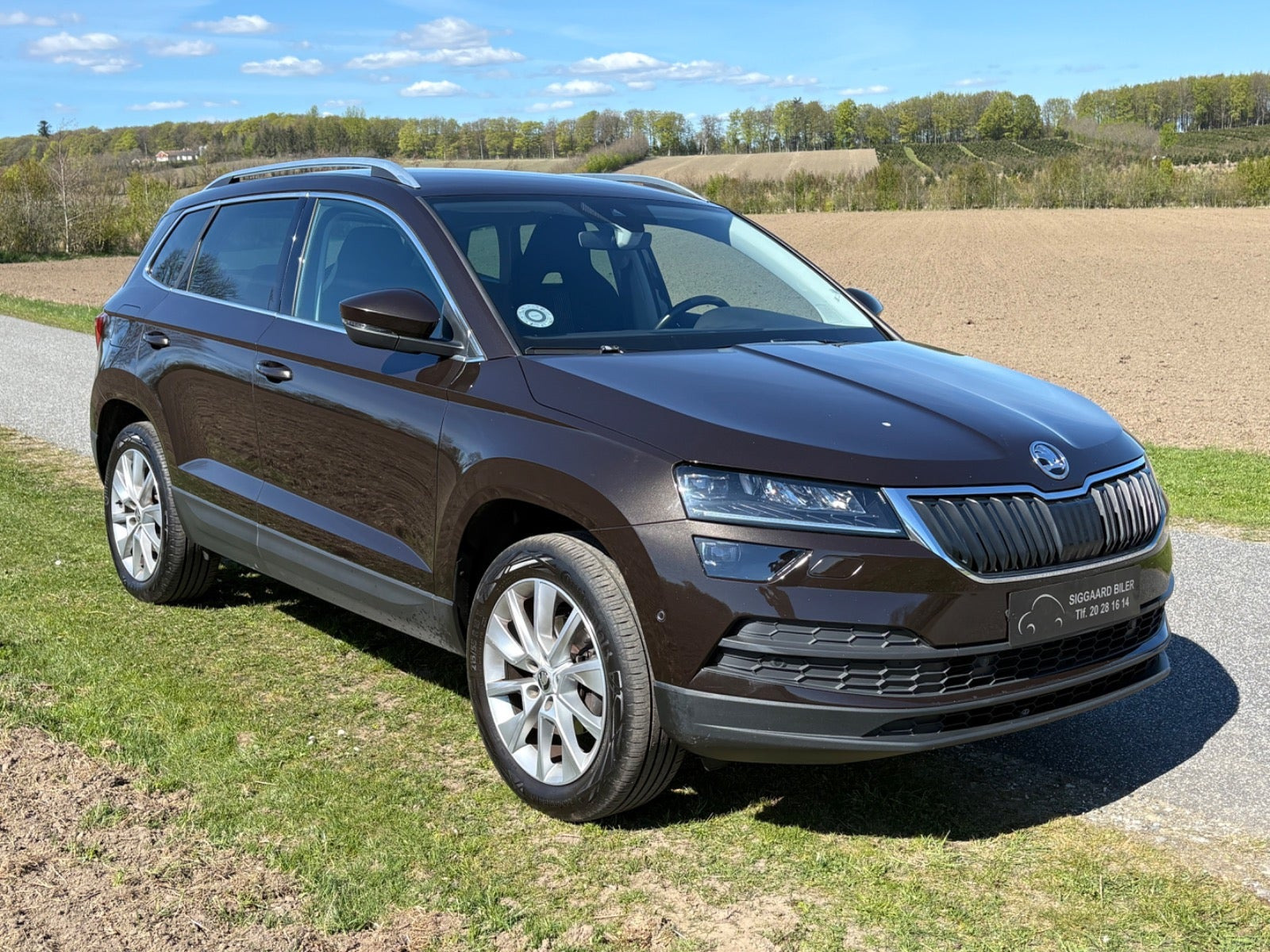 Brun Skoda Karoq fra 2019