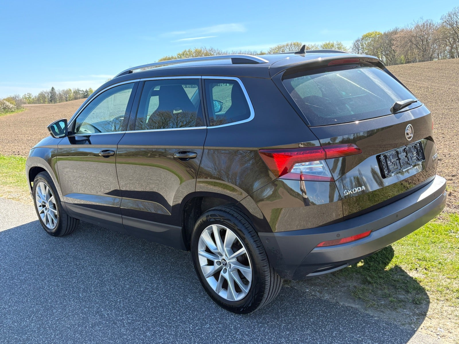 Brun Skoda Karoq fra 2019