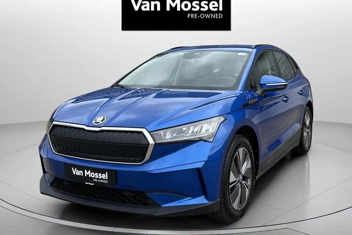 Blå Skoda Enyaq fra 2023