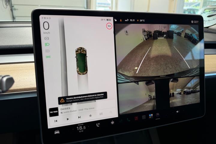 Sort Tesla Model 3 fra 2023