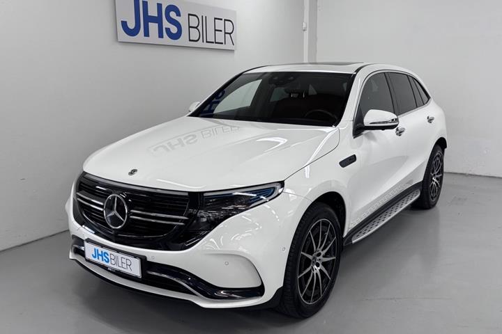 Hvid Mercedes EQC400 fra 2020