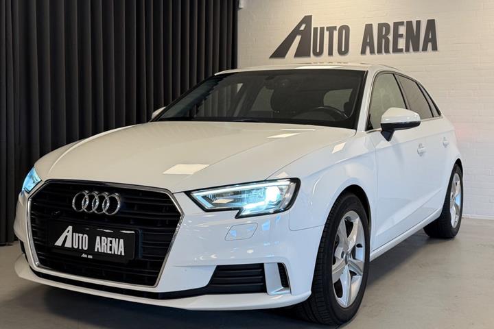 Hvid Audi A3 fra 2017