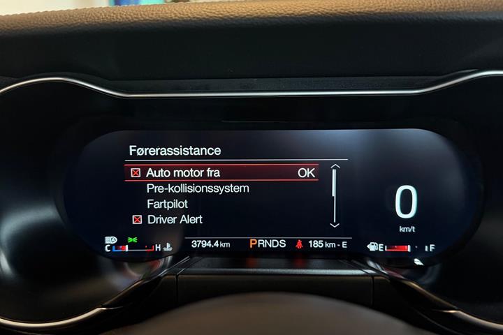 Blå Ford Mustang fra 2021