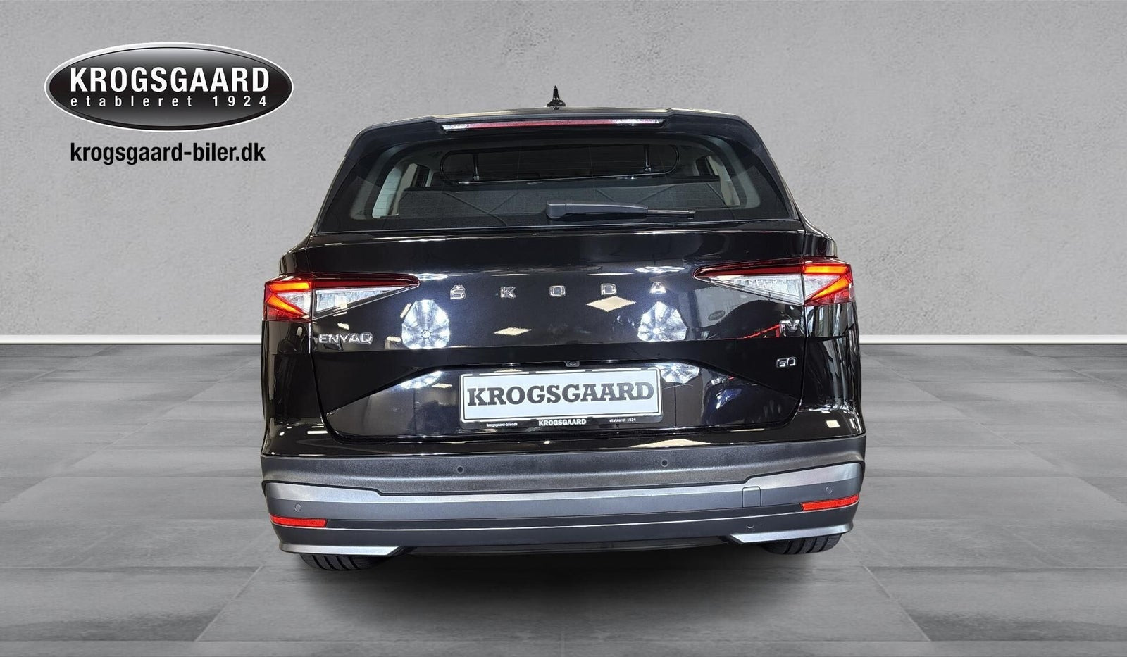 Sort Skoda Enyaq fra 2023