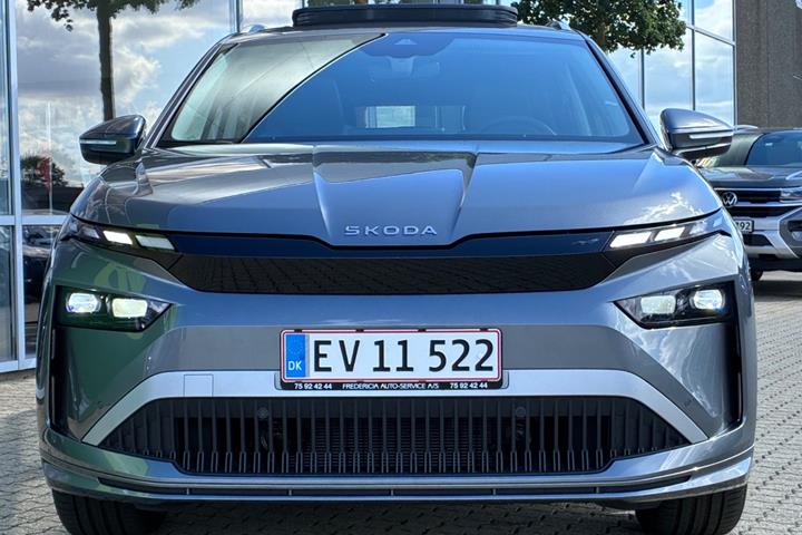 Grå Skoda Enyaq fra 2026