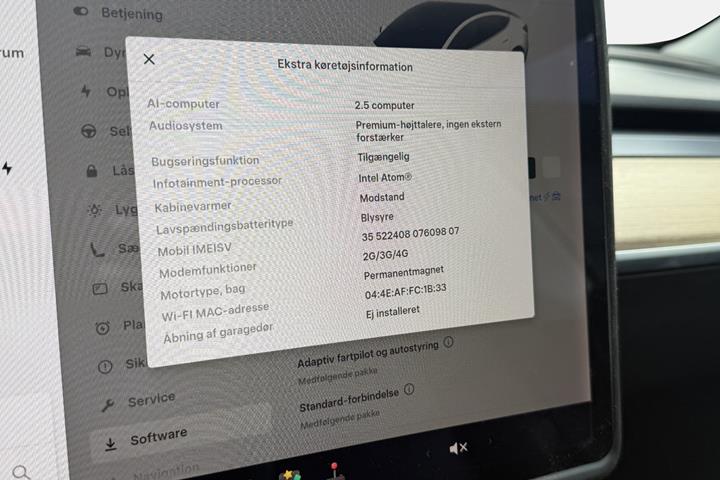 Hvid Tesla Model 3 fra 2019