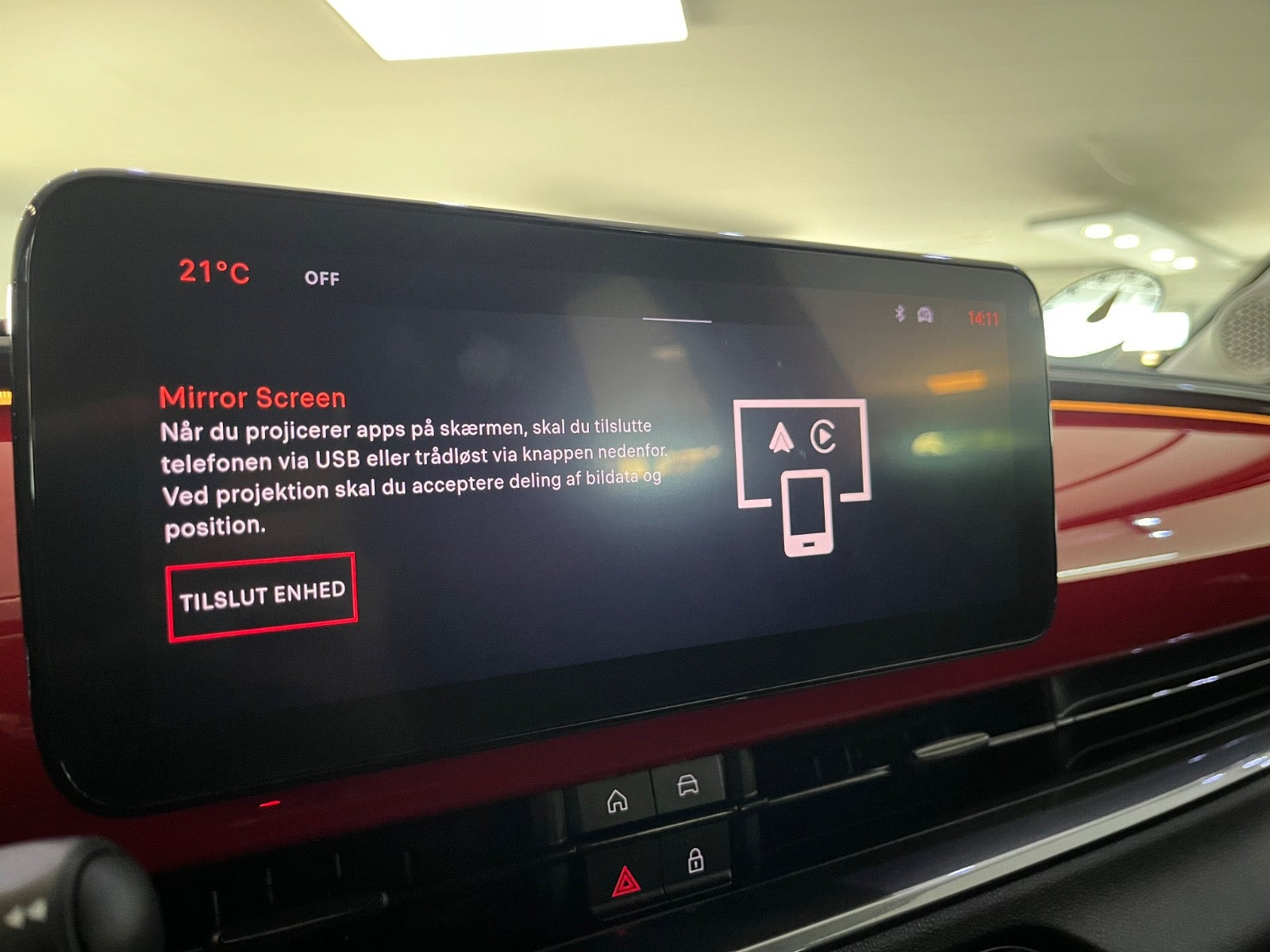 Rød Fiat 600e fra 2024