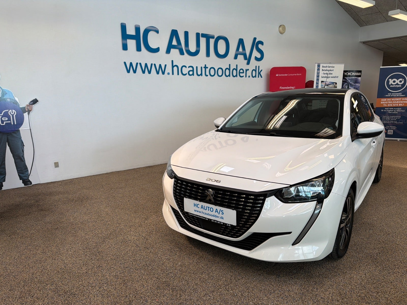 Hvid Peugeot 208 fra 2020