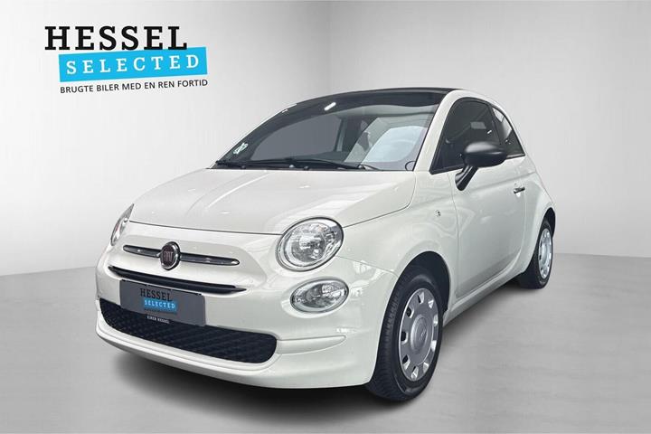 Beige Fiat 500C fra 2022