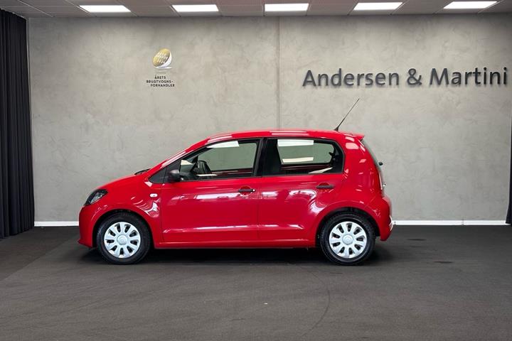 Rød Skoda Citigo fra 2013