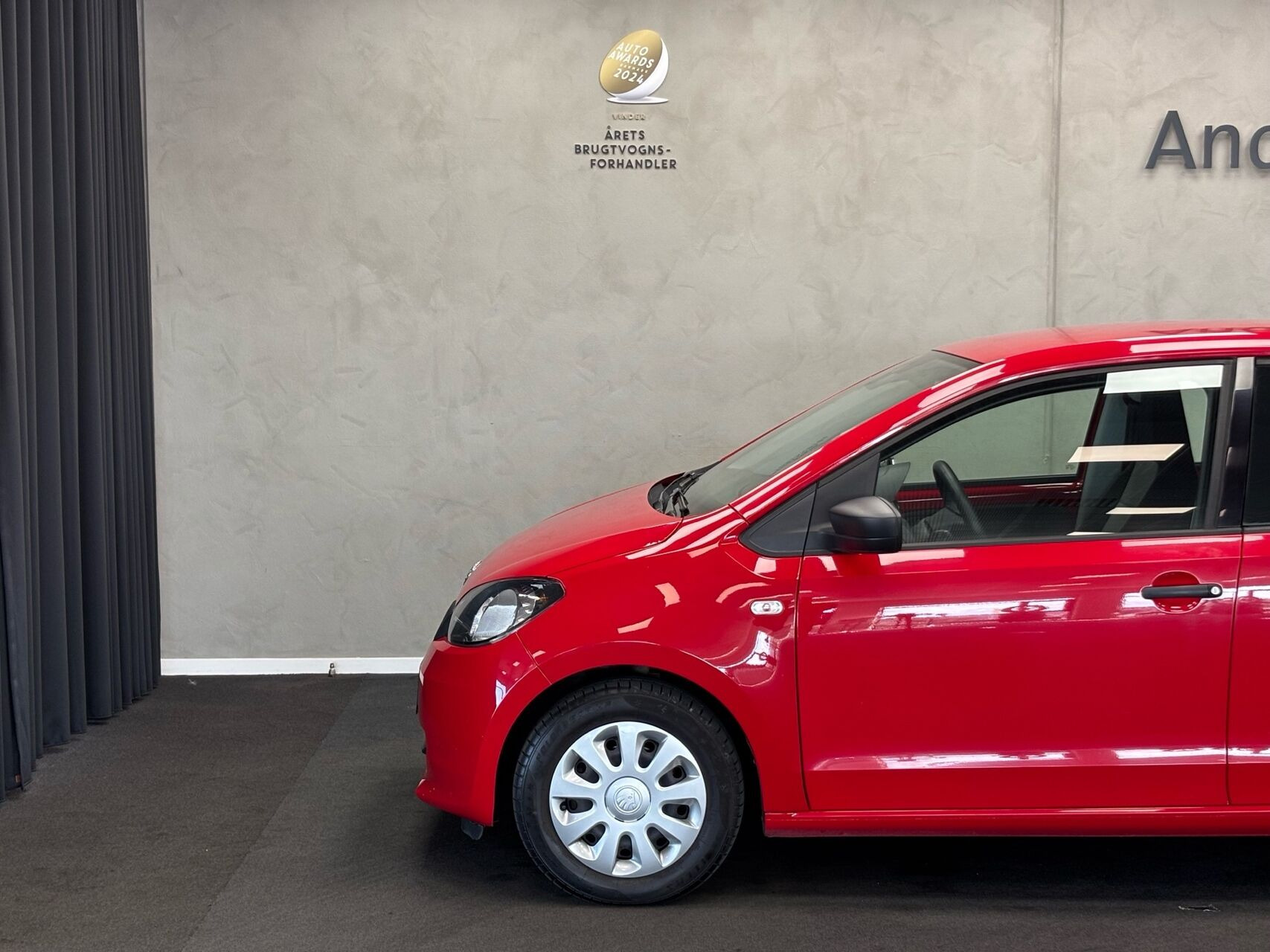 Rød Skoda Citigo fra 2013