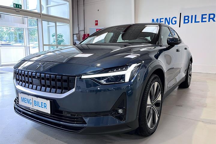 Blå Polestar 2 fra 2023