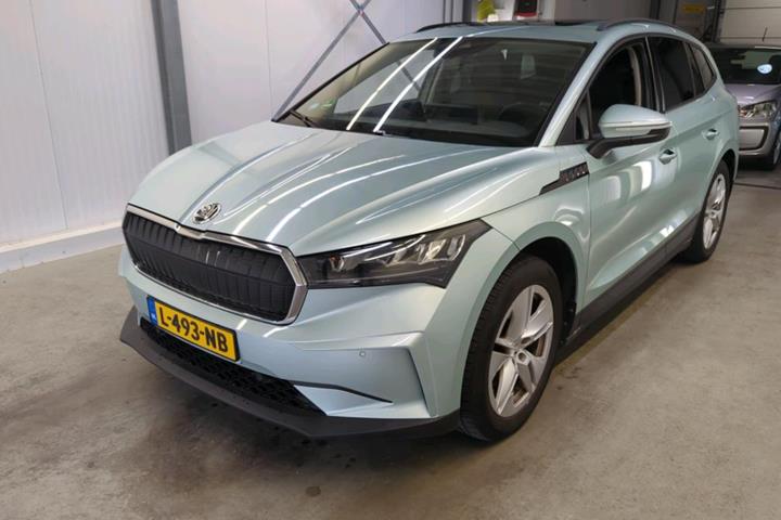 Grøn Skoda Enyaq fra 2021