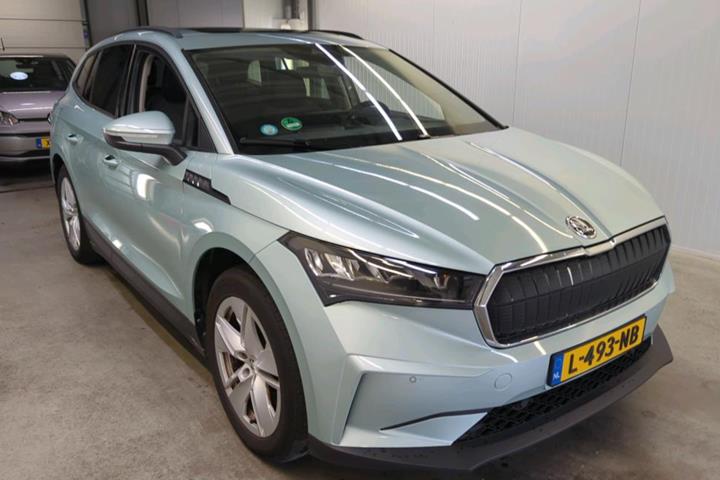 Grøn Skoda Enyaq fra 2021