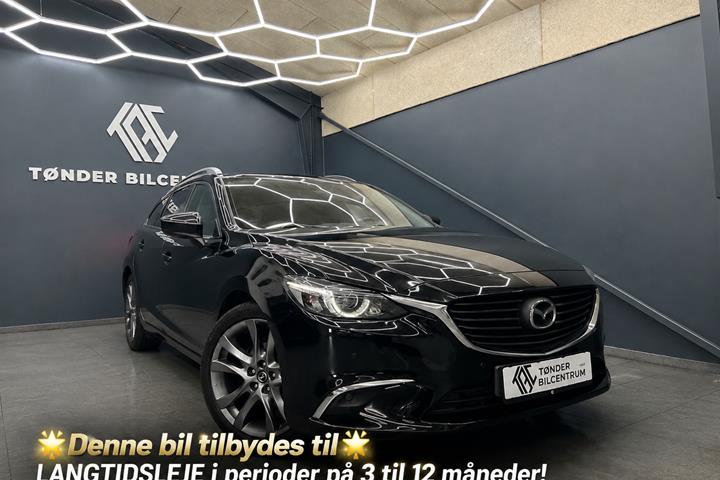 Sort Mazda 6 fra 2016 set udefra