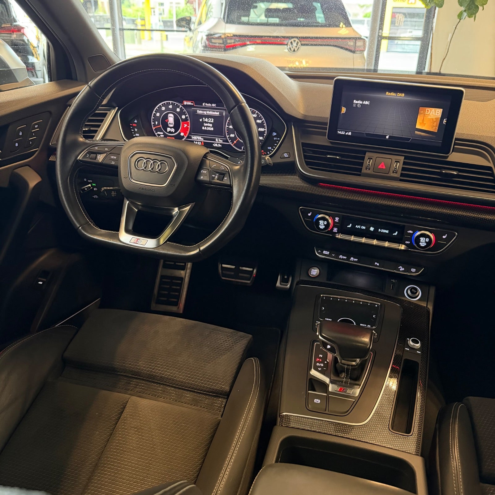 Hvid Audi SQ5 fra 2018