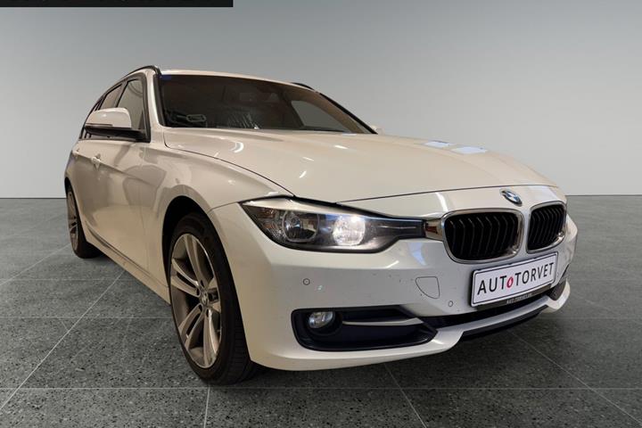 Hvid BMW 320d fra 2014