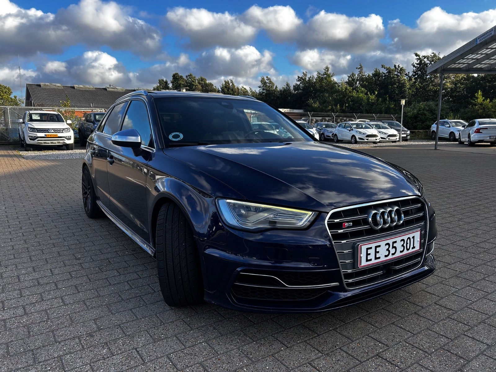 Blå Audi S3 fra 2014
