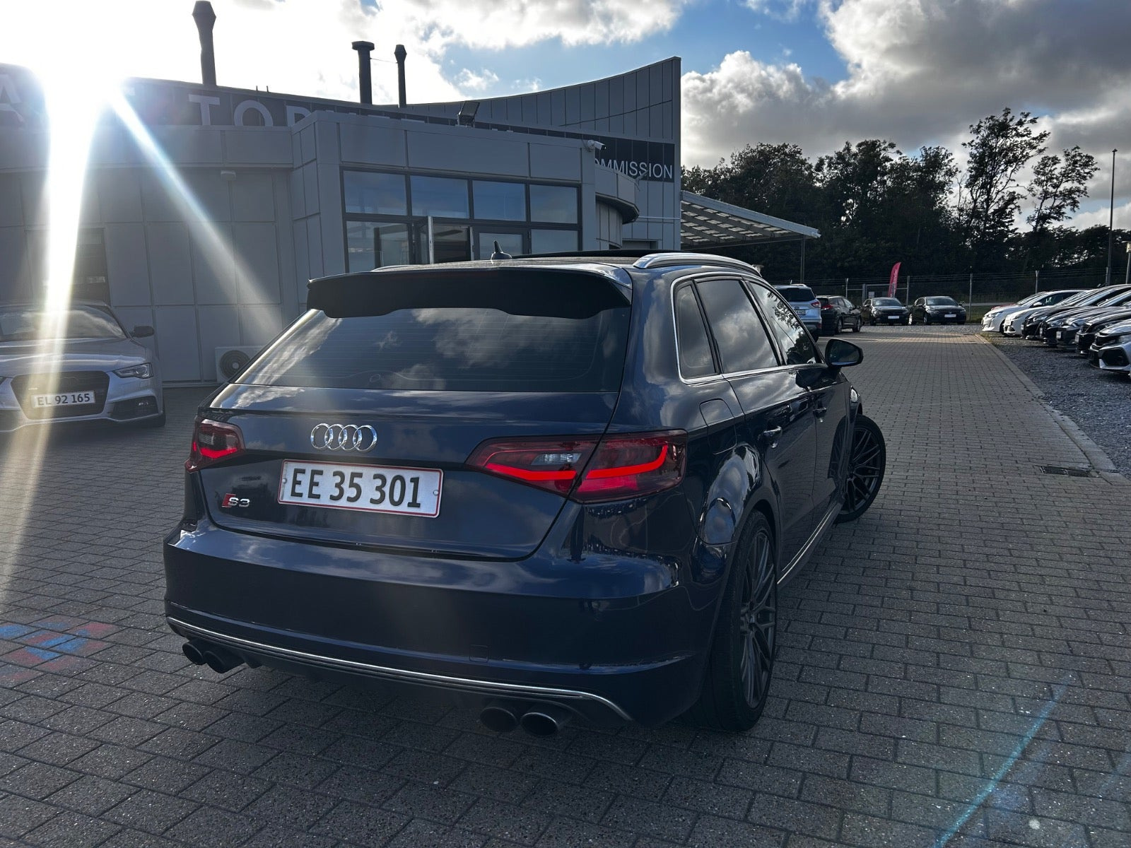 Blå Audi S3 fra 2014