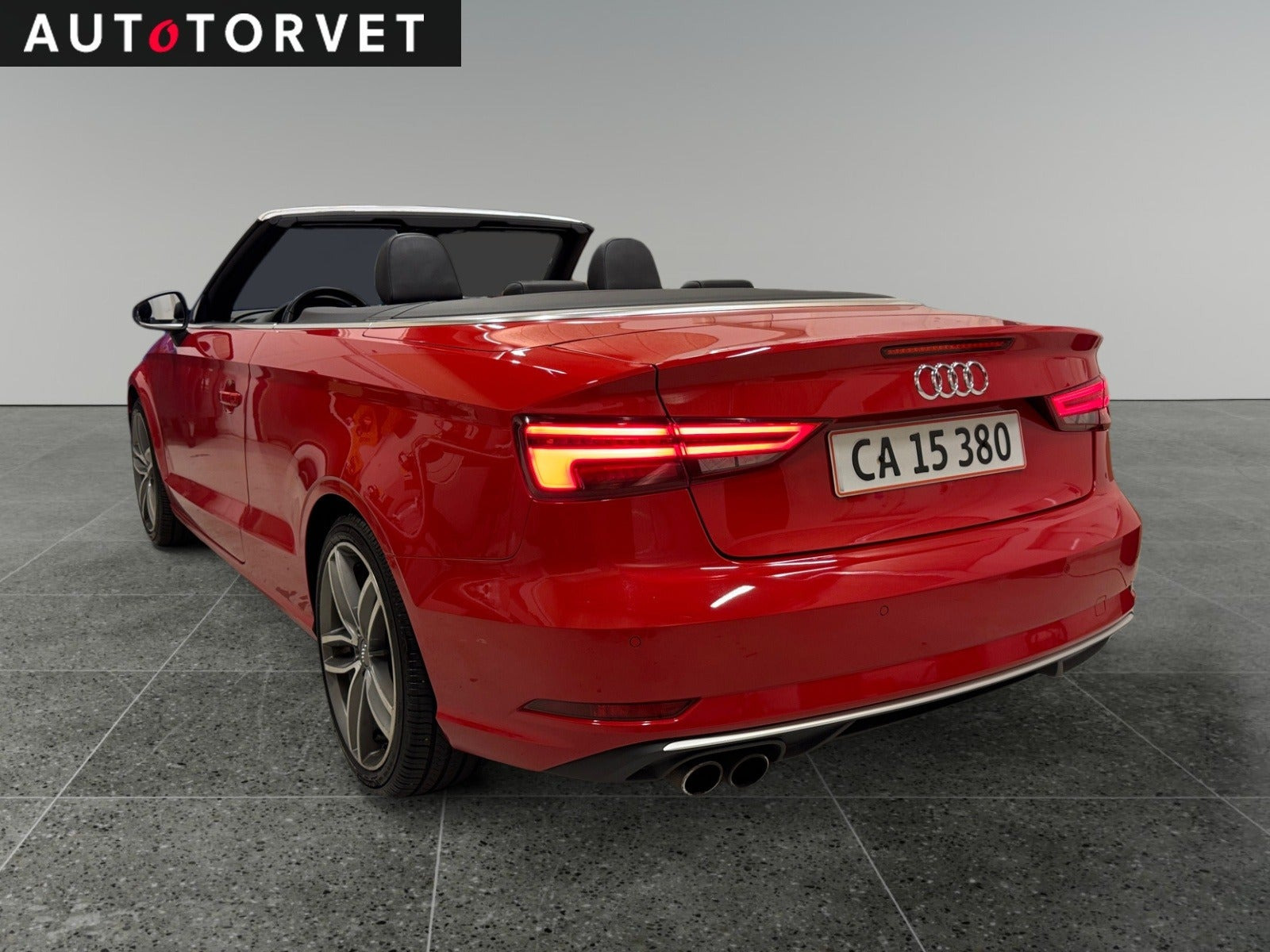 Rød Audi A3 fra 2018