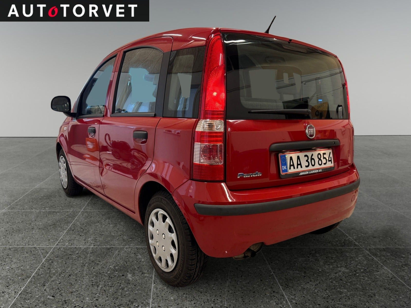 Rød Fiat Panda fra 2012