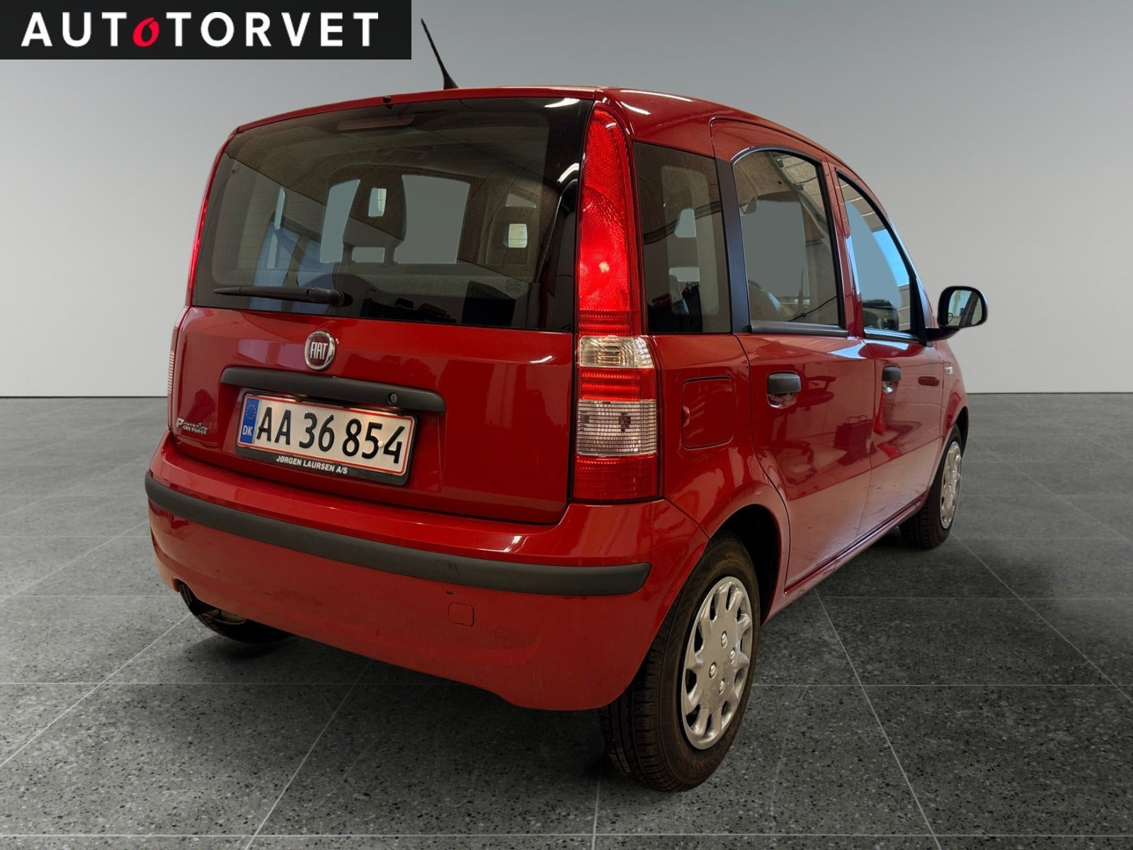 Rød Fiat Panda fra 2012