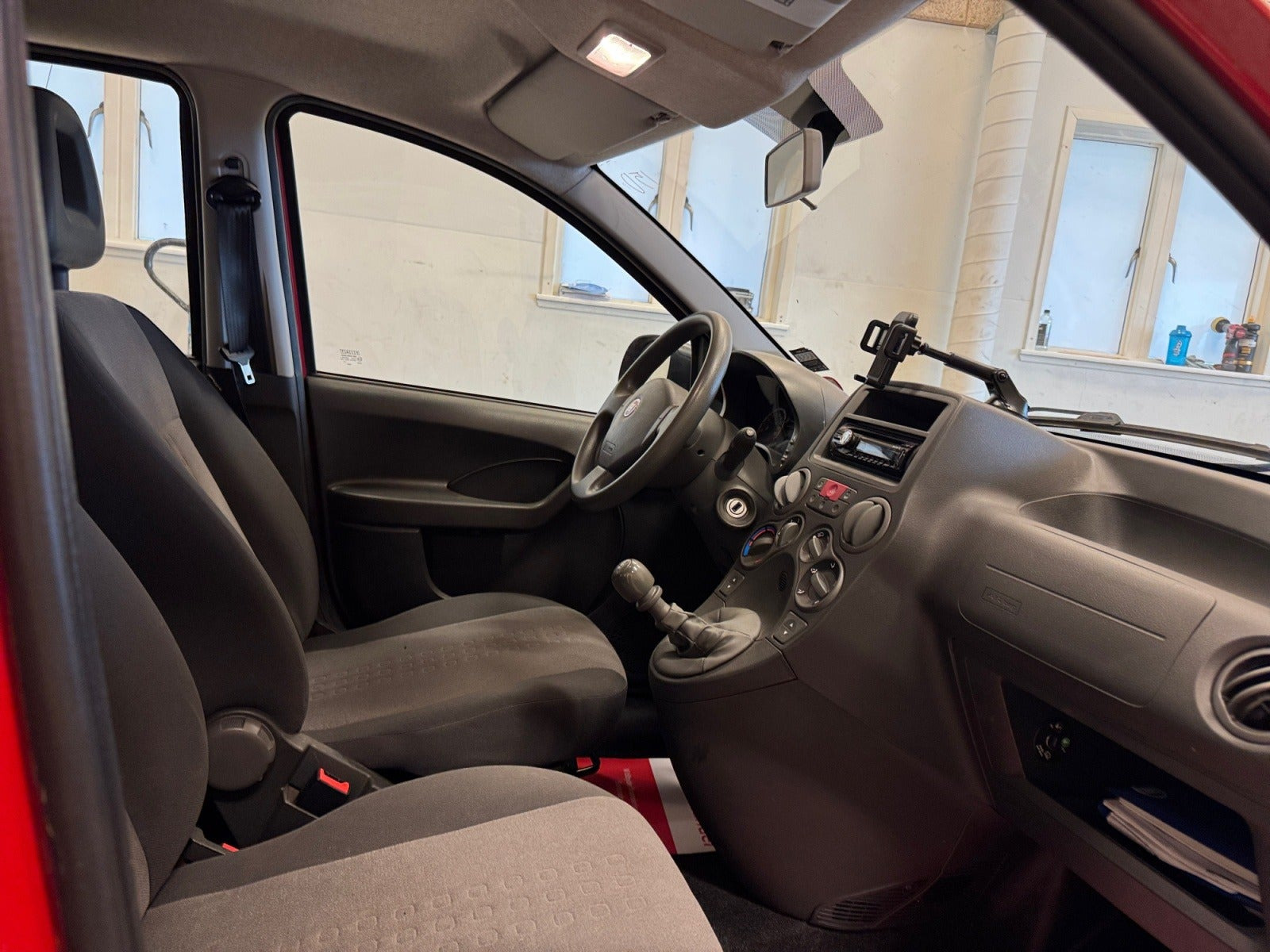 Rød Fiat Panda fra 2012