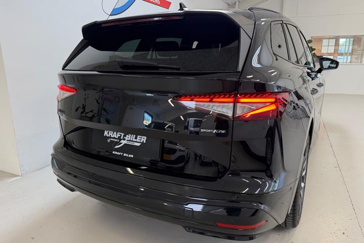 Sort Skoda Enyaq fra 2025