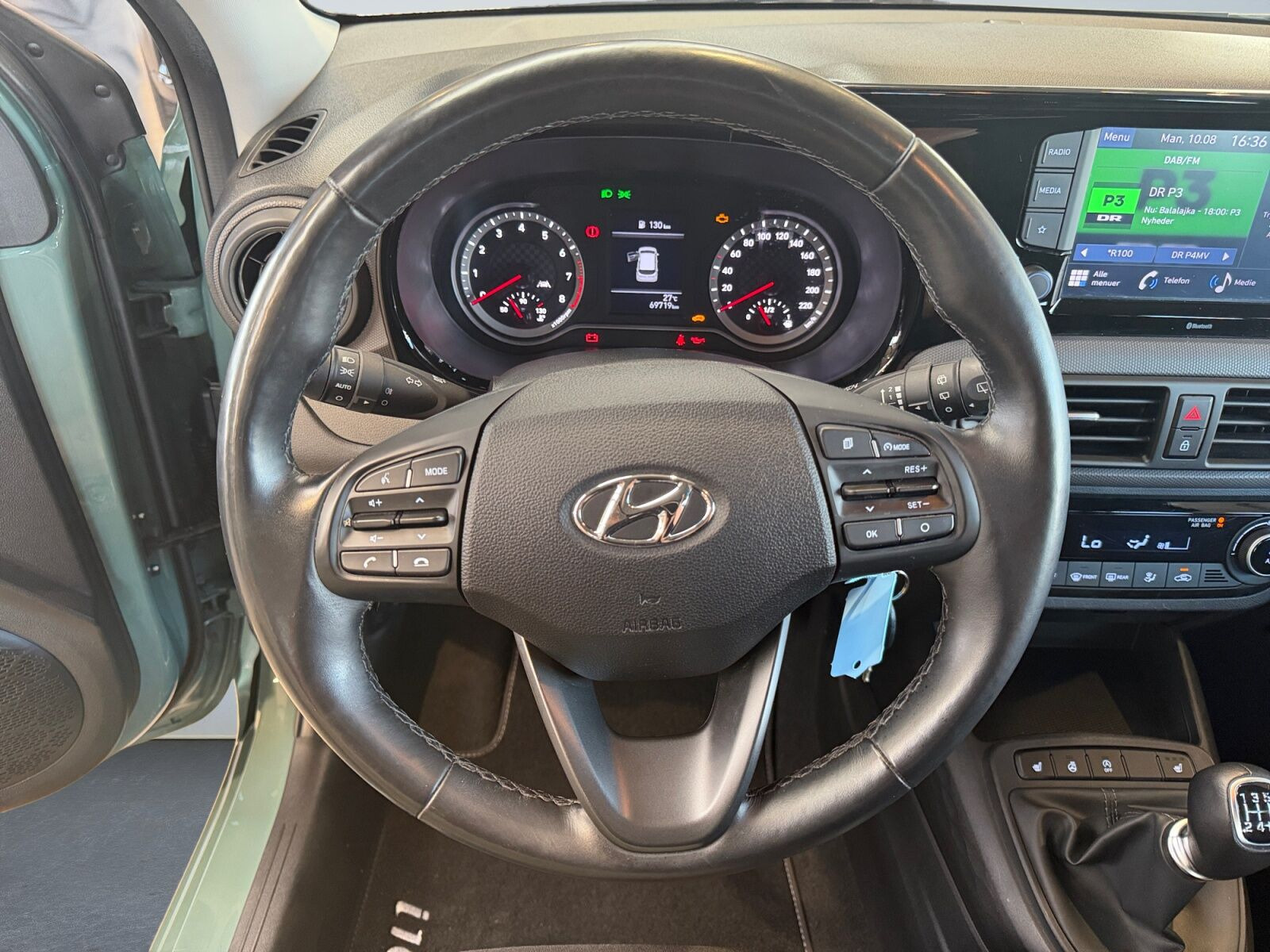 Grøn Hyundai i10 fra 2022
