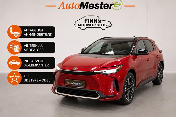 Rød Toyota BZ4X fra 2024