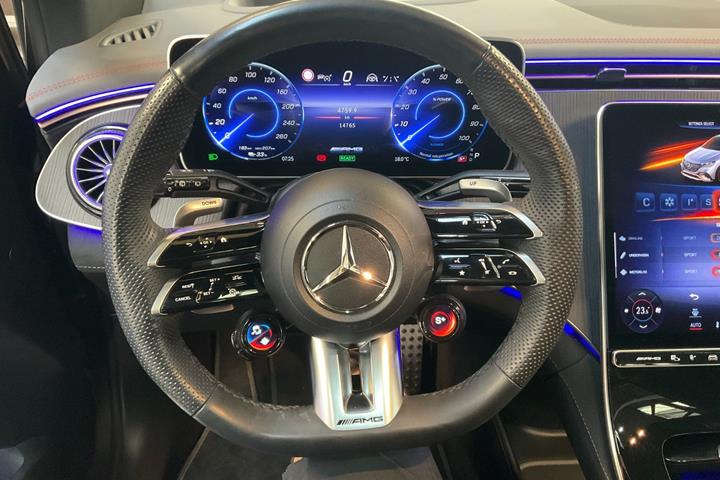 Brun Mercedes EQE43 SUV fra 2023