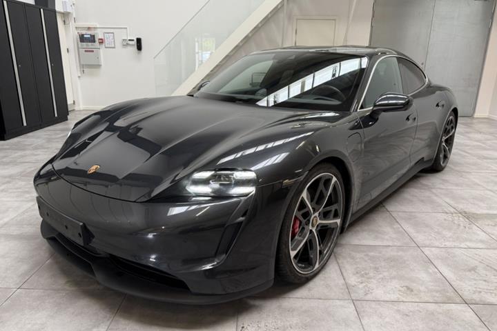 Grå Porsche Taycan 4S fra 2021