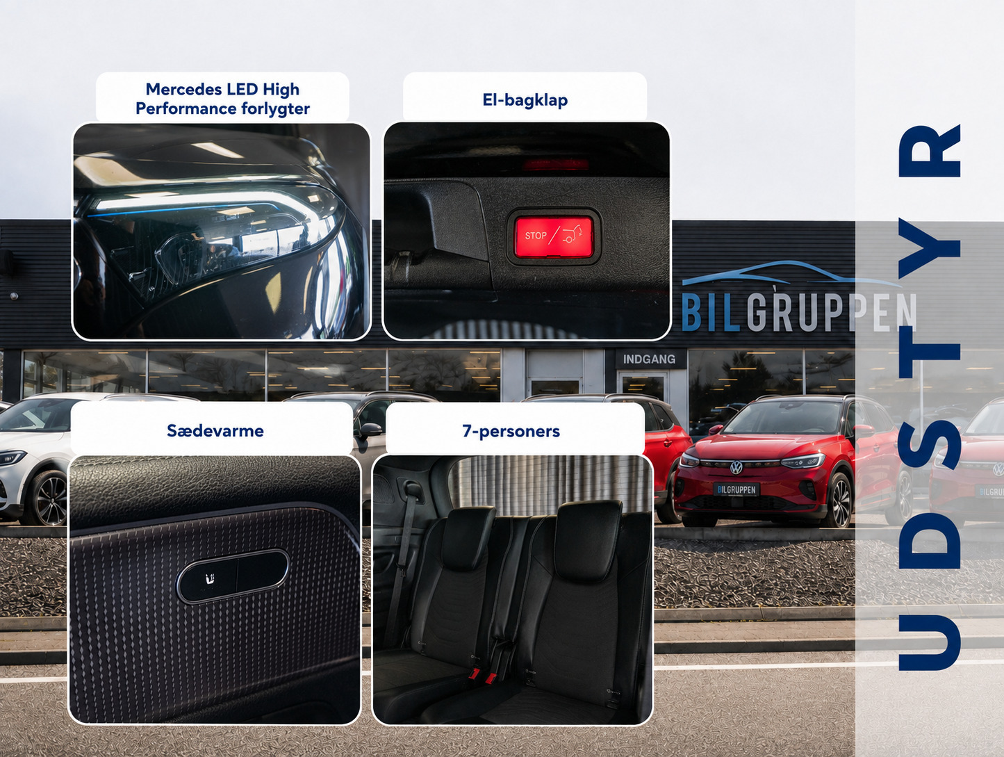 Sort Mercedes EQB250+ fra 2024