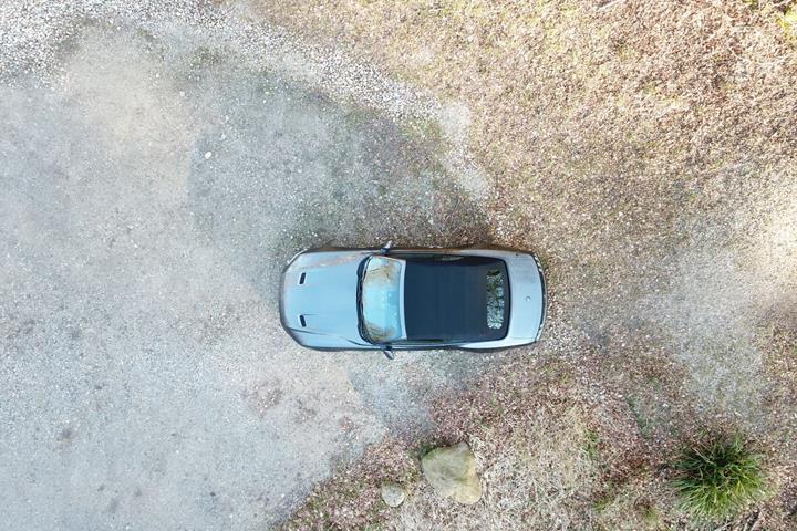Grå Ford Mustang fra 2015