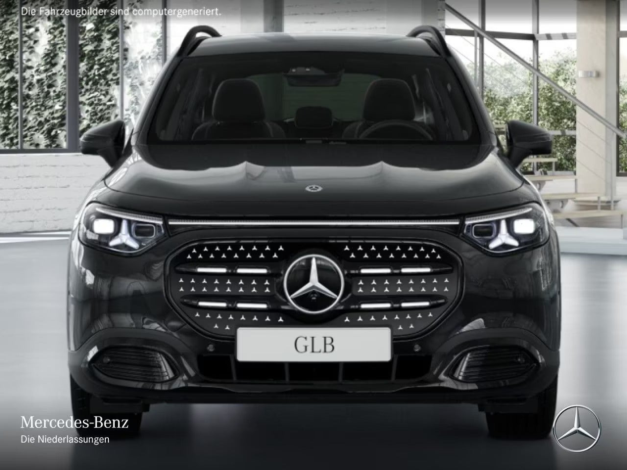 Sort Mercedes GLB250+ fra 2026