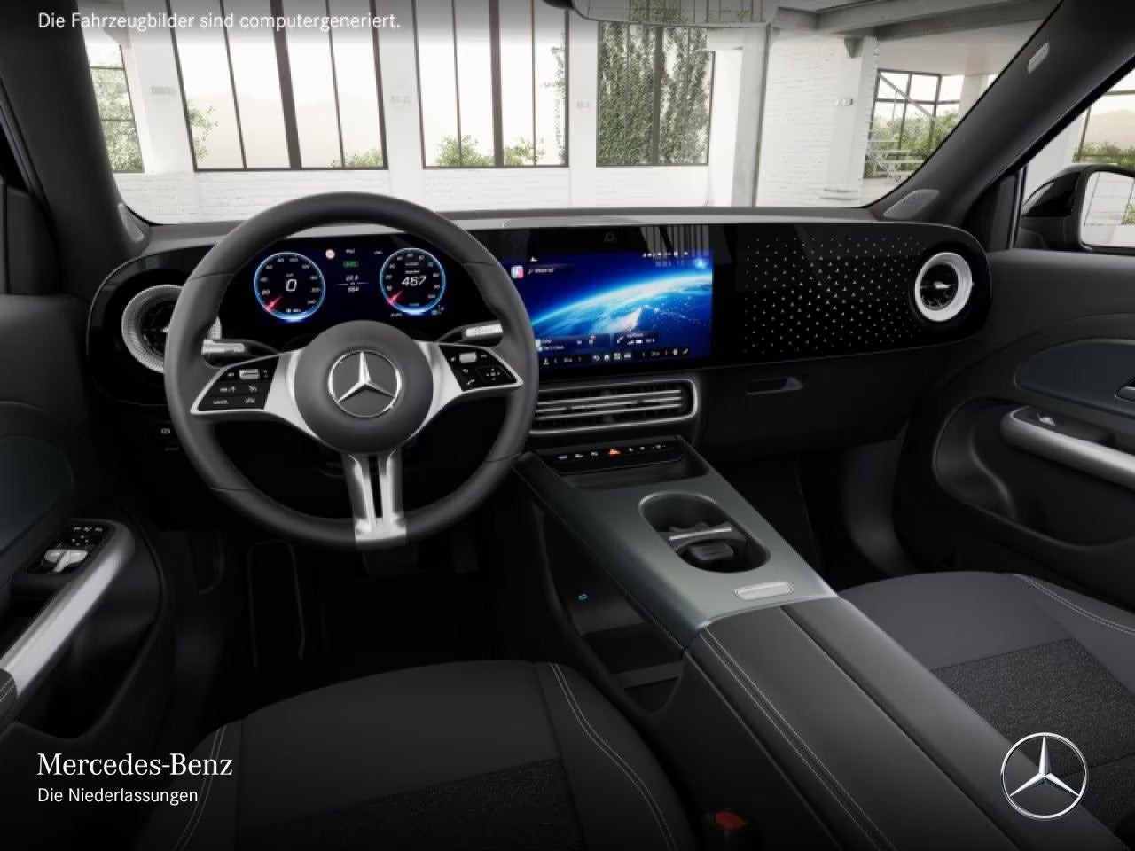 Sort Mercedes GLB250+ fra 2026