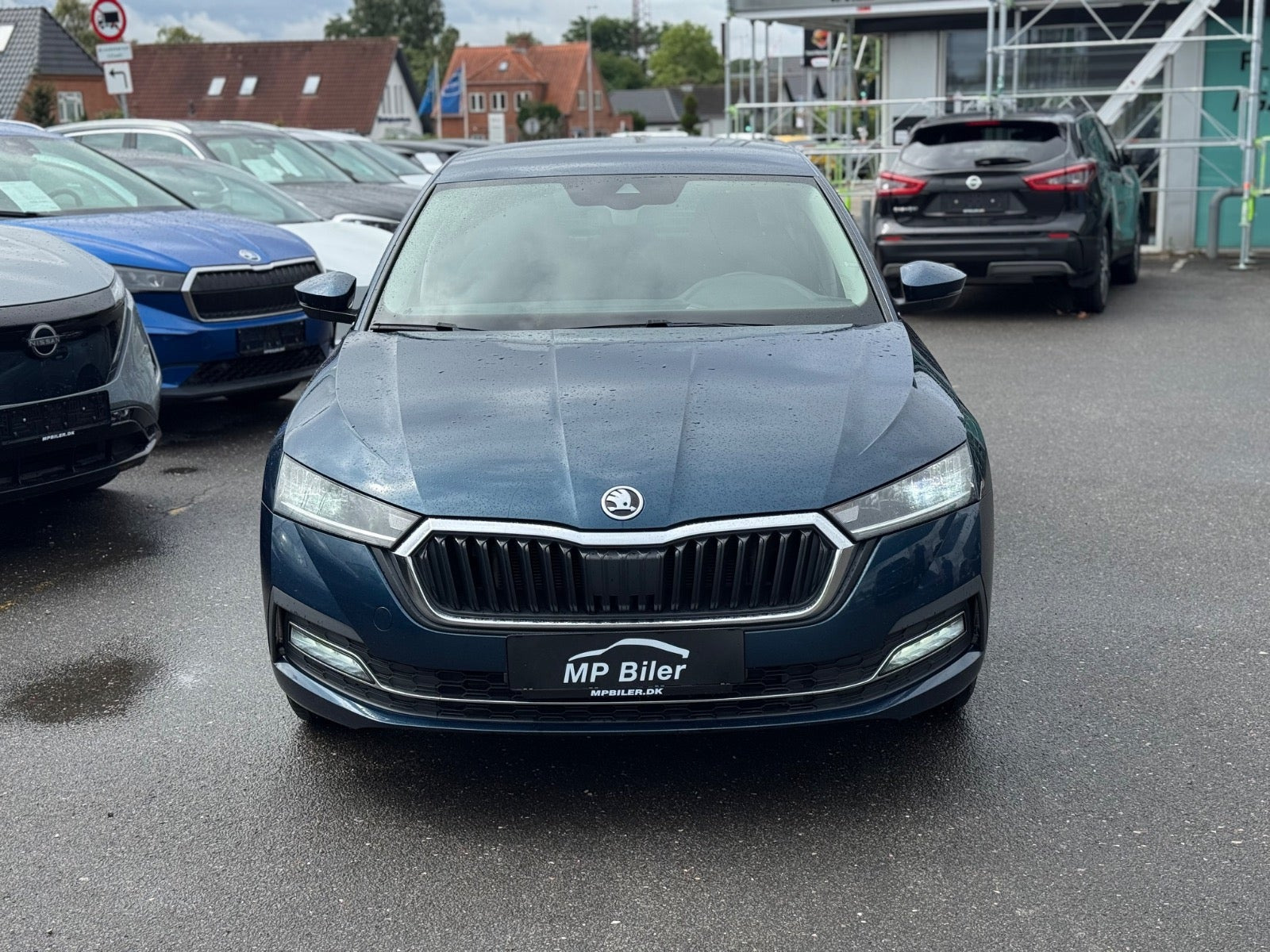 Blå Skoda Octavia fra 2021