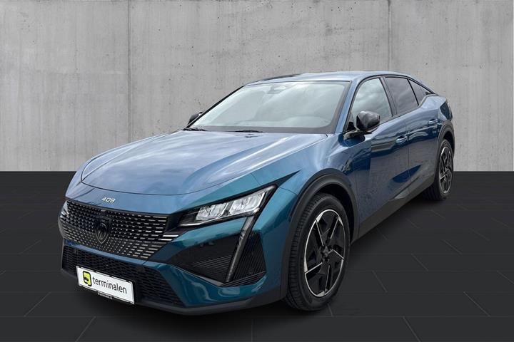 Grøn Peugeot e-408 fra 2026