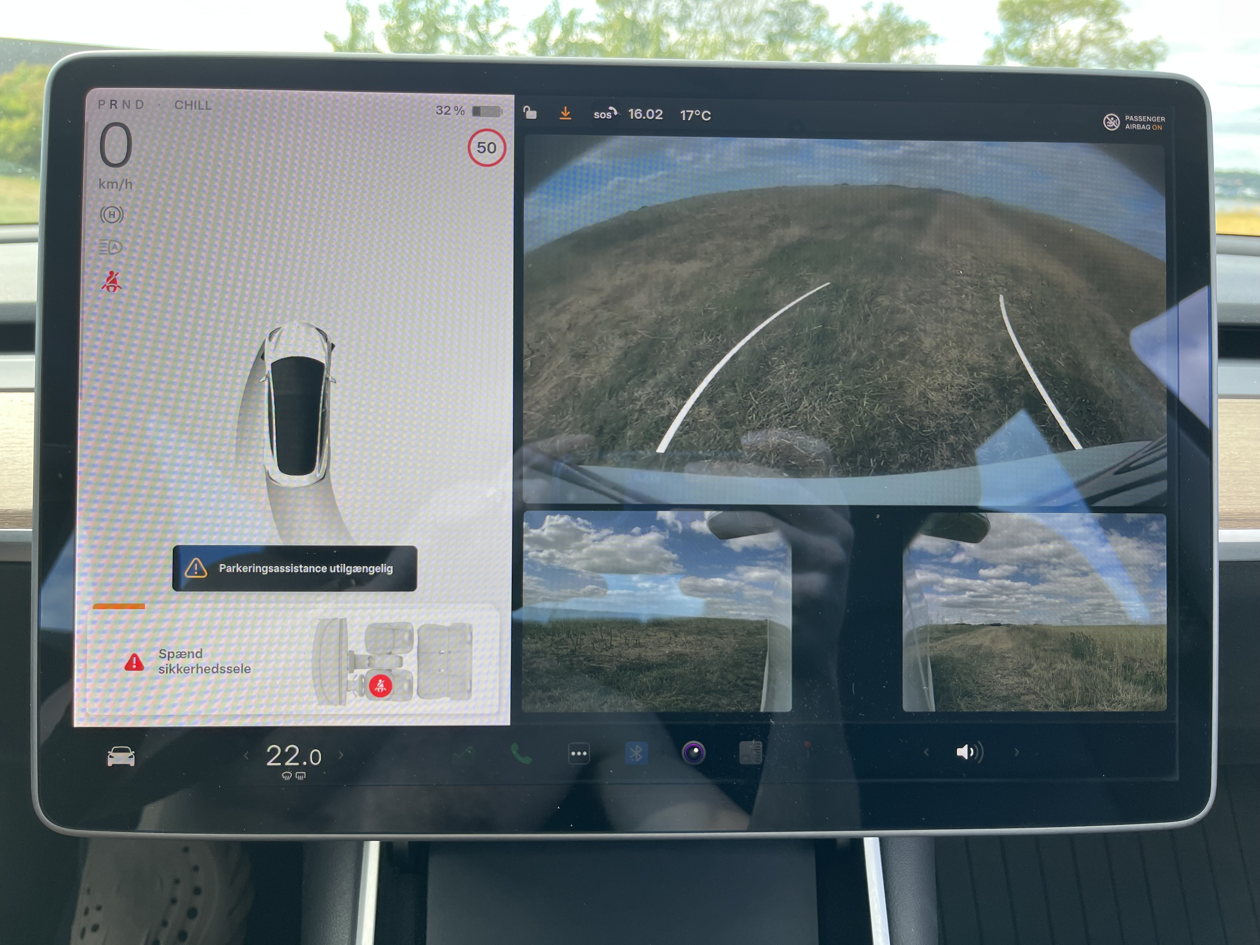 Hvid Tesla Model 3 fra 2020