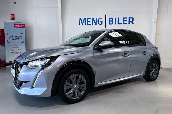 Grå Peugeot e-208 fra 2022
