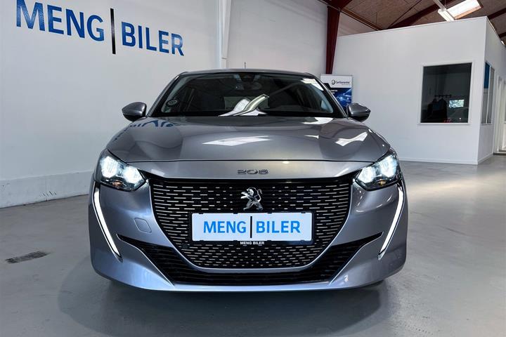 Grå Peugeot e-208 fra 2022