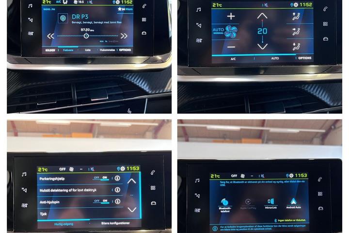 Grå Peugeot e-208 fra 2022