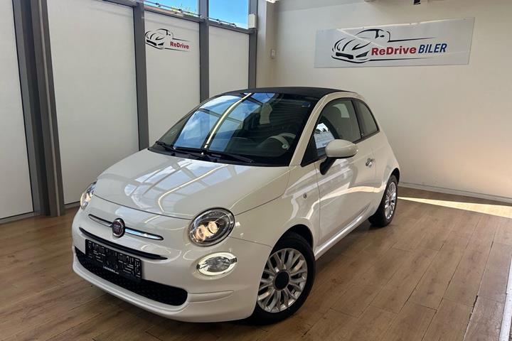 Hvid Fiat 500C fra 2016
