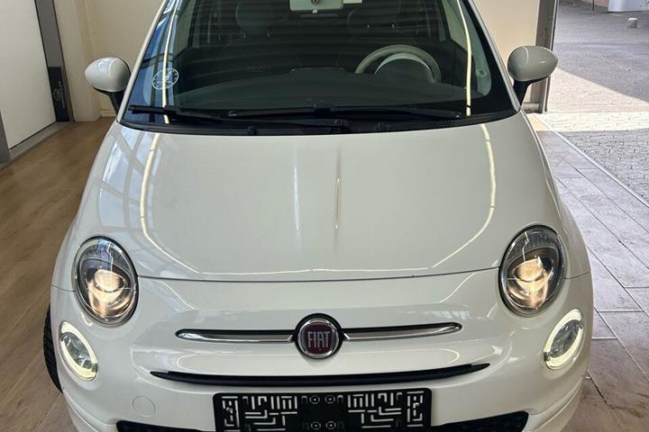 Hvid Fiat 500C fra 2016