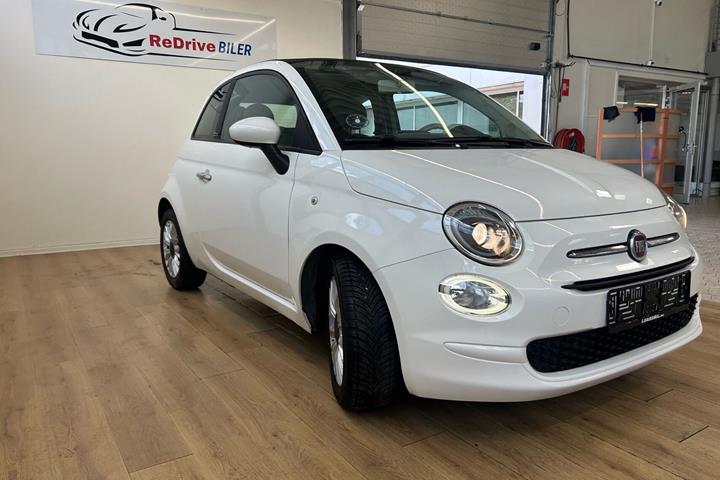 Hvid Fiat 500C fra 2016