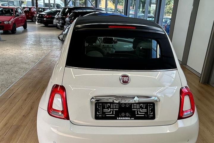 Hvid Fiat 500C fra 2016