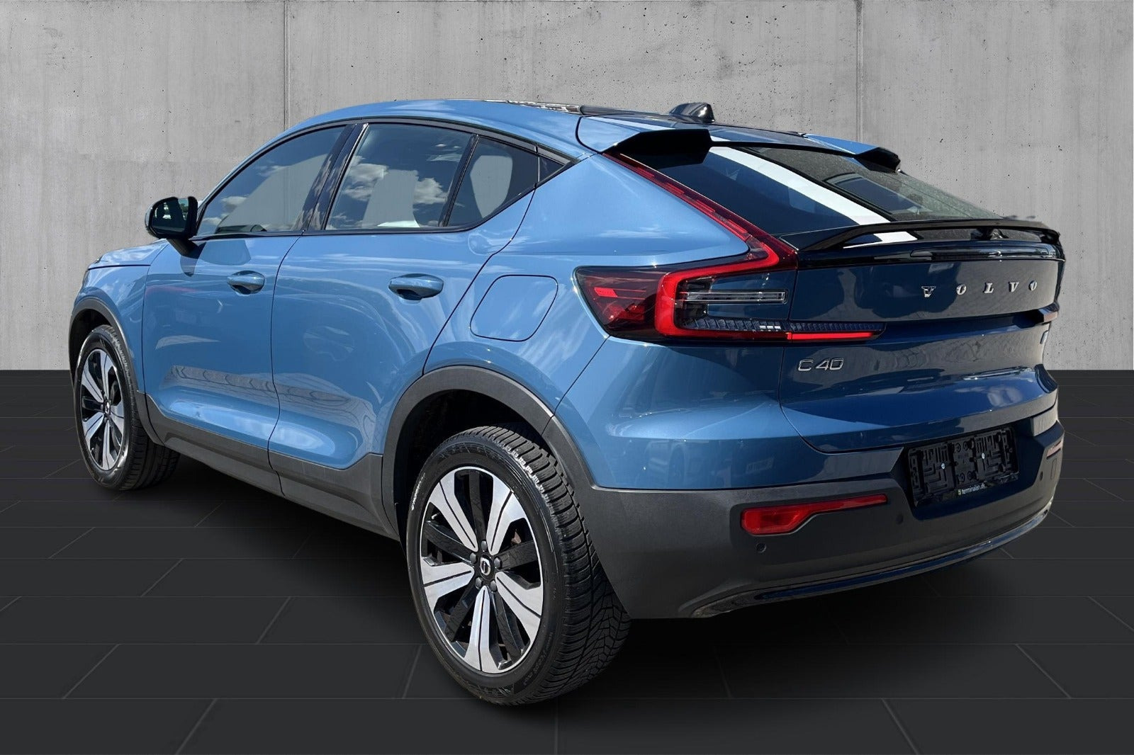 Blå Volvo C40 fra 2022